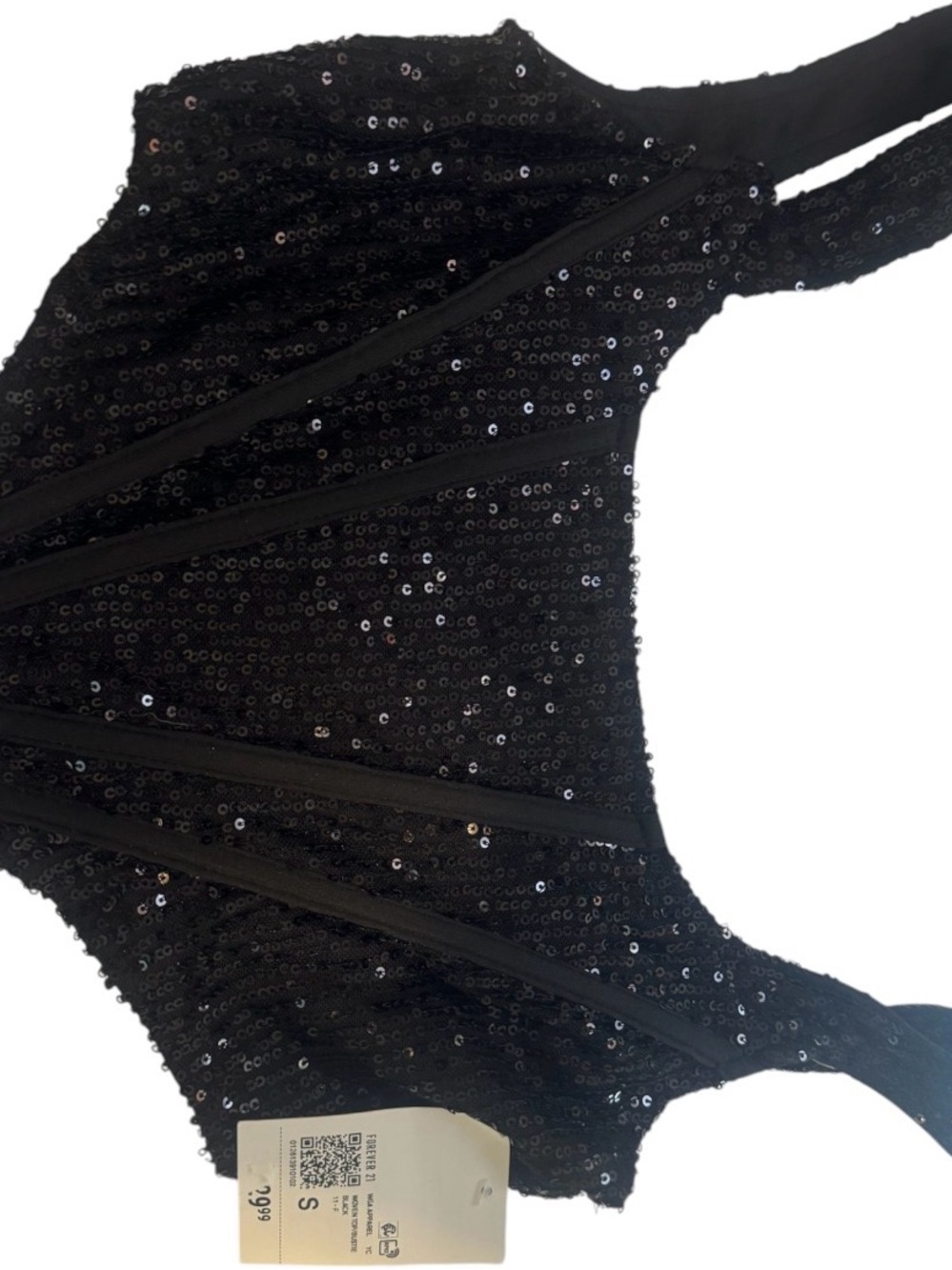 Forever 21 Black Sequin Tank Top